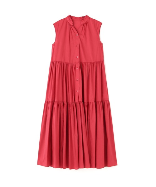 「N.(N. Natural Beauty Basic)」 ノースリーブワンピース MEDIUM レッド レディース_画像6