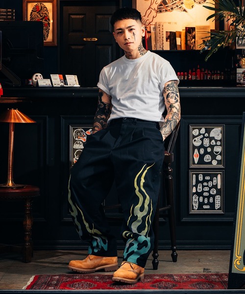 Dickies（ディッキーズ） パンツ MS X INS FIRE PRINT PT ロンパン