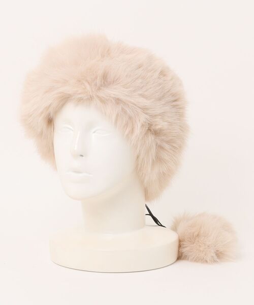 Chiina ニット帽 ニットキャップ Chiina /ポンポン付き ボリューム