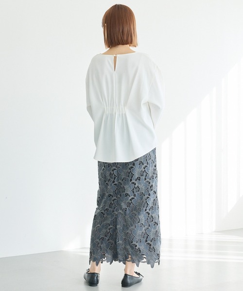 LAVEANGE（ラビアンジェ） スカート 刺繍レースナロースカート