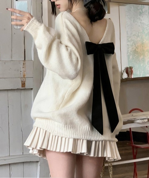 miniministore（ミニミニストア） ニット セーター バックオープン