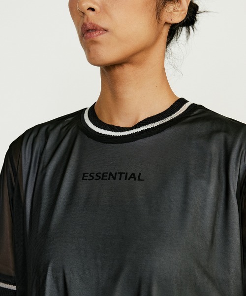 「ESSENTIAL」 半袖ワンピース 36 ブルー レディース_画像8