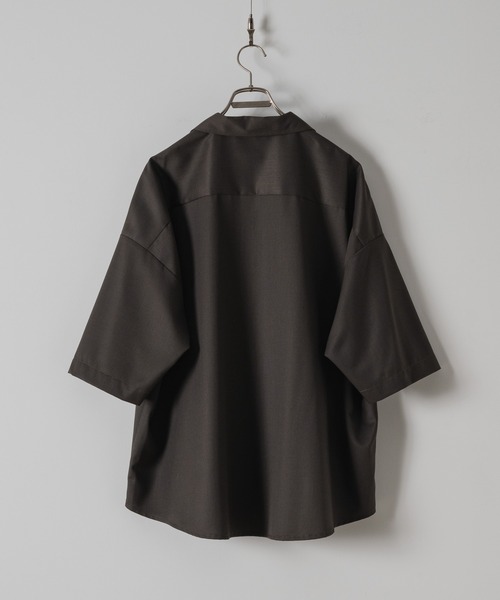 「Casper John」 半袖シャツ LARGE ブラウン メンズ_画像3