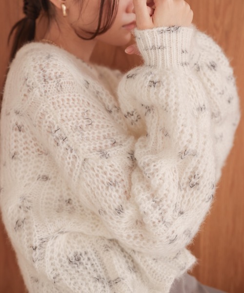「Bab」 長袖ニット FREE ホワイト レディース_画像6