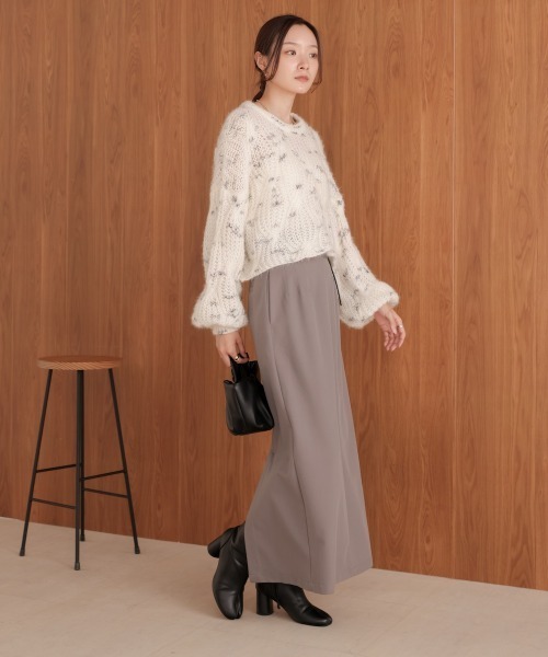 「Bab」 長袖ニット FREE ホワイト レディース_画像8