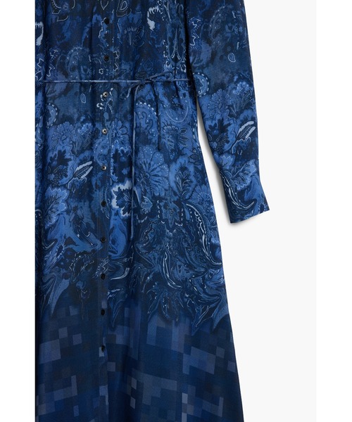 「Desigual」 長袖ワンピース S ブルー レディース_画像3