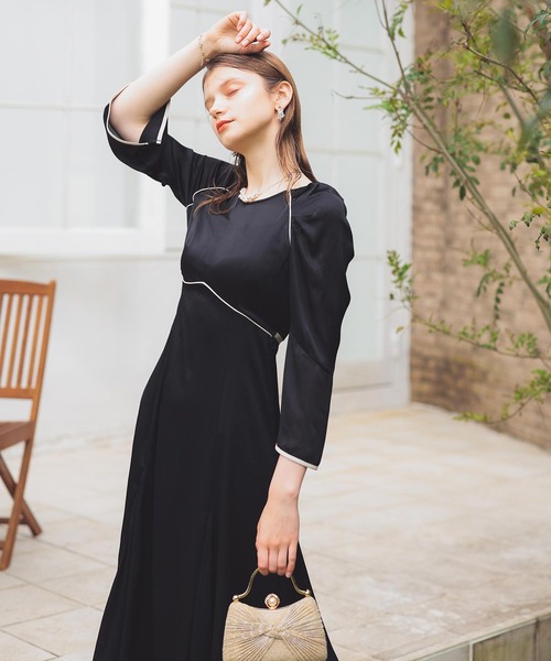 「Dorry Doll」 長袖ワンピース M オレンジ レディースの画像