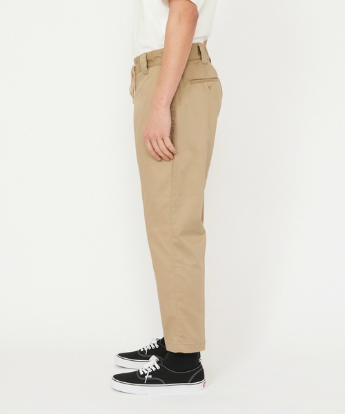 早割4/14まで【新品タグ付】コットンストレッチイージーパンツ ベージュ 日本製 Dickies（ディッキーズ） パンツ TCストレッチ ウエストイージー