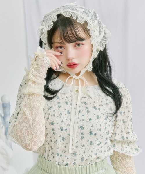 kutir（クティール） tシャツ 「クティールとレトロ」リボンレース