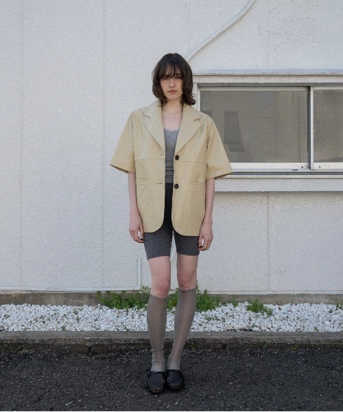 lawgy（ラウジー） コート アウター 2way sleeve embroidery jacket 