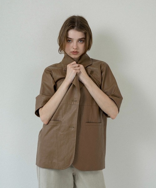 lawgy（ラウジー） コート アウター 2way sleeve embroidery jacket 