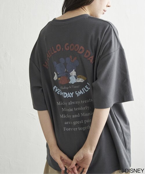 MICKEY MOUSE（ミッキーマウス） tシャツ 梨地 ミッキーマウス＆ミニー