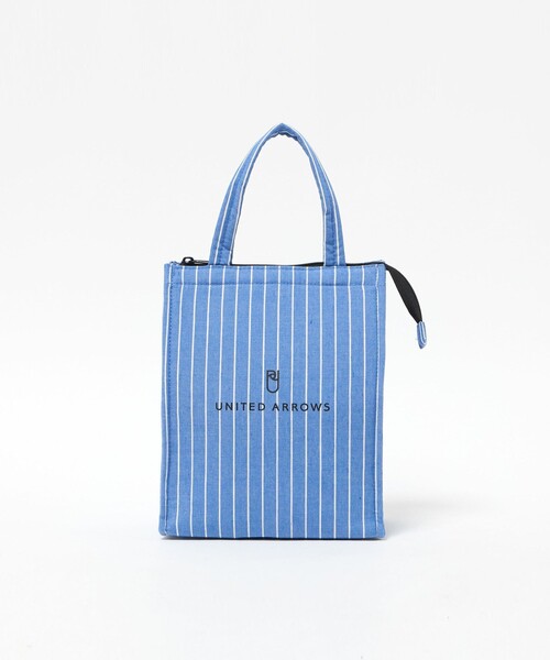 UNITED ARROWS ネイビー トートバッグ UNITED ARROWS（ユナイテッドアローズ） トートバッグ ストライプ ロゴ