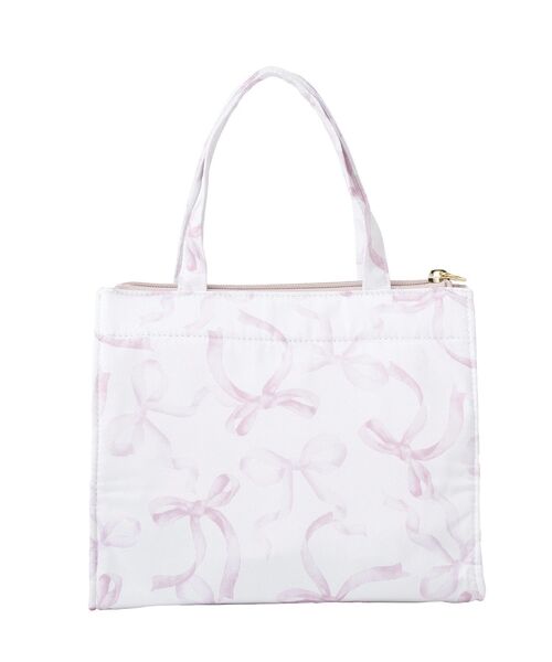 未使用品☆PINK HOUSE ドット柄トートバッグ　リボン柄 Maison de FLEUR（メゾンドフルール） トートバッグ リボン柄保冷