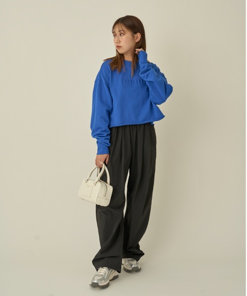 「emmi」 ローカットスニーカー 24cm シルバー レディース_画像9