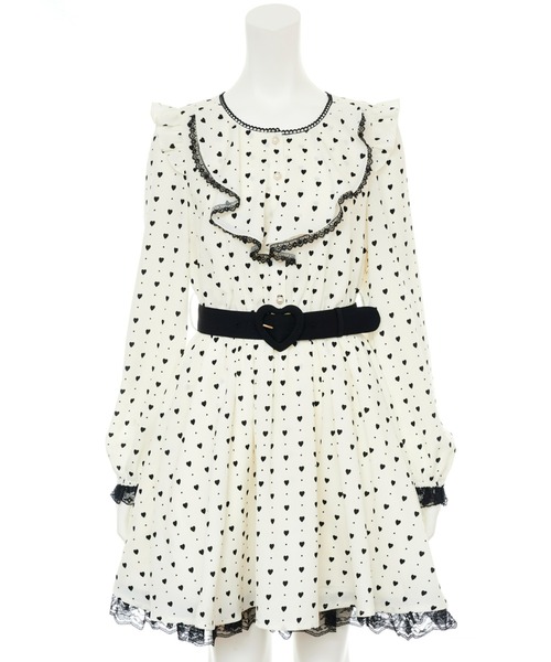 「Secret Honey」 長袖ワンピース MEDIUM ブラック レディース_画像8