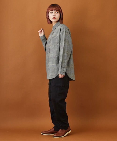 「CUBE SUGAR」 長袖シャツ M ネイビー レディース_画像5