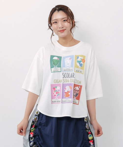 ScoLar（スカラー） tシャツ 半袖 162705：スカラークリームソーダ