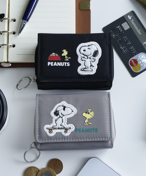 SNOOPY（スヌーピー） 財布 三つ折り財布 小銭入れ レディース