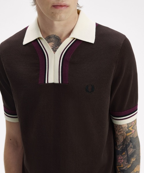 FRED PERRY（フレッドペリー） ポロシャツ 半袖 Tipped Open Neck