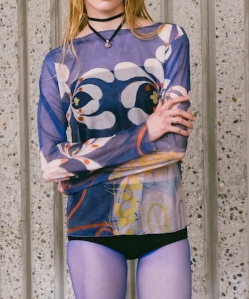 sahara（サハラ） tシャツ Sheer Top ”Hilma af Klint レディース