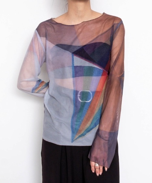 sahara（サハラ） tシャツ Sheer Top ”Hilma af Klint レディース