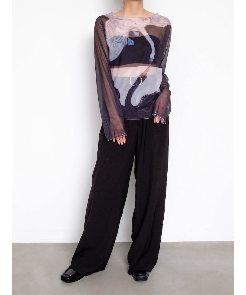 sahara（サハラ） tシャツ Sheer Top ”Hilma af Klint レディース