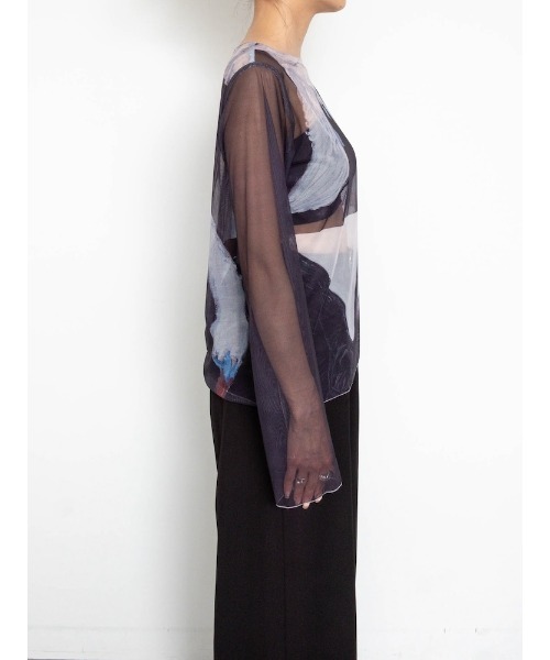 sahara（サハラ） tシャツ Sheer Top ”Hilma af Klint レディース