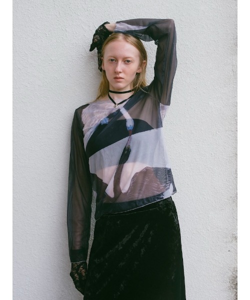 トップス sahara Sheer Top \