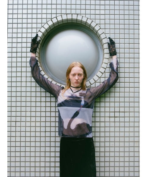 sahara（サハラ） tシャツ Sheer Top ”Hilma af Klint レディース