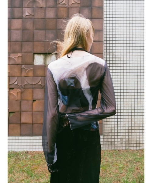 sahara（サハラ） tシャツ Sheer Top ”Hilma af Klint レディース