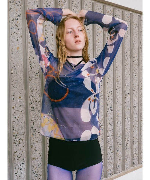 sahara（サハラ） tシャツ Sheer Top ”Hilma af Klint レディース