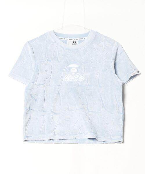「AAPE BY A BATHING APE」 半袖Tシャツ X-SMALL ライトブルー レディース_画像2