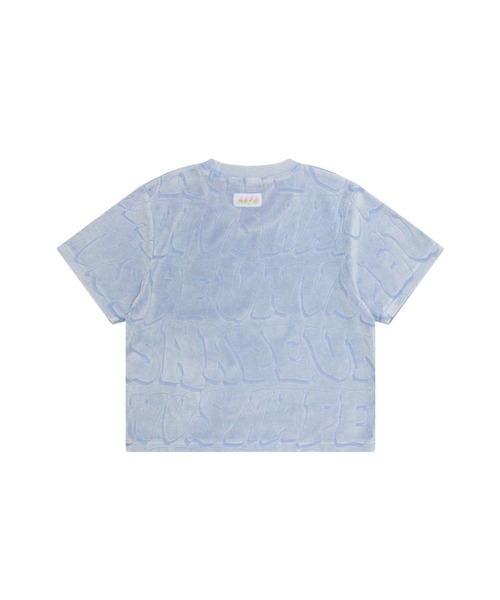 「AAPE BY A BATHING APE」 半袖Tシャツ X-SMALL ライトブルー レディース_画像3