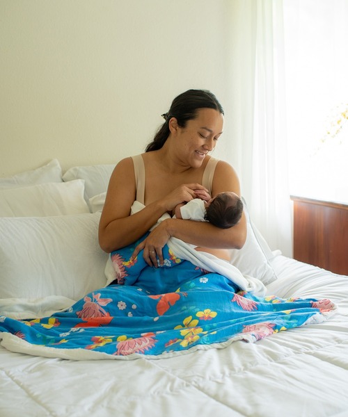 おくるみ 「Coco Moon / ココムーン」ベビーブランケット Quilt(キルト)の画像