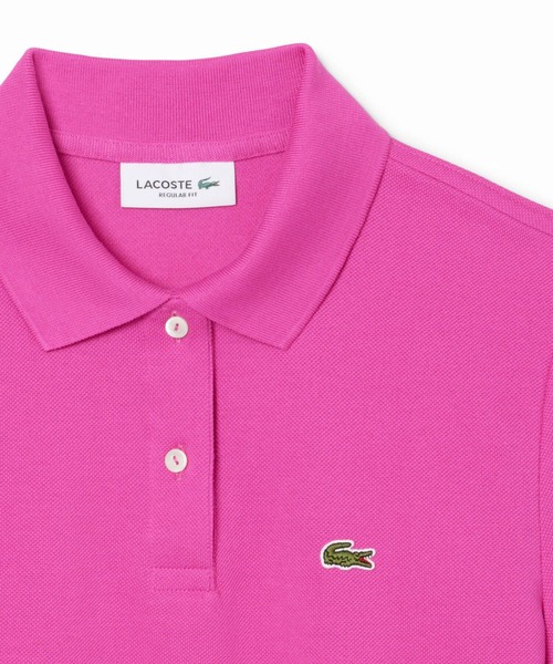ラコステ ストレッチコットンピケポロシャツ 半袖 シャツ ポロシャツ ピンク ラコステ LACOSTE スリムフィット ストレッチコットンピケポロ