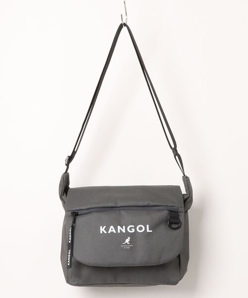 KANGOL（カンゴール） ショルダーバッグ ロゴプリント フラップ