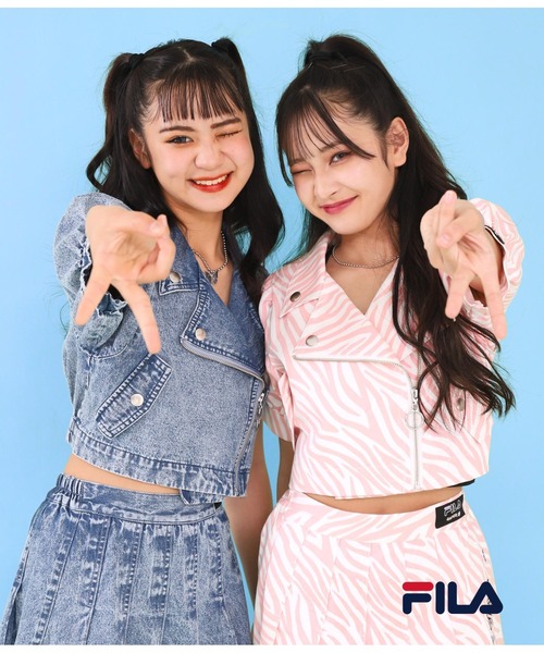 ANAP GiRL（アナップガール） 革ジャン ライダース 「ANAPGiRL×FILA