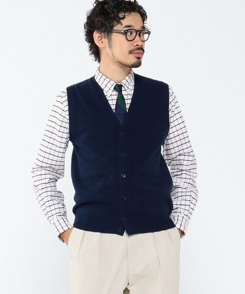 BEAMS+(ビームスプラス) ベスト ジレ BEAMS PLUS / ボタン ニット BEAMS+(ビームスプラス) ベスト ジレ BEAMS PLUS / ボタン ニット