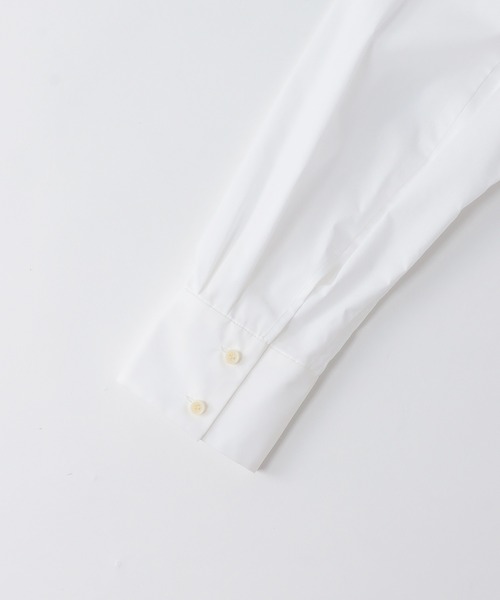 ブラウス シャツ cotton white midriff shirt(コットンミドリフ丈シャツ) レディース DRESSLAVE ブラウス シャツ cotton white midriff shirt