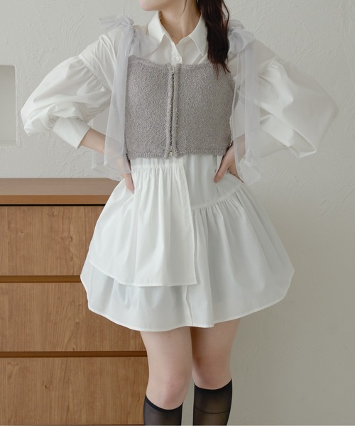 Ambre Neige（アンブルネージュ） チュニック アシメティアード