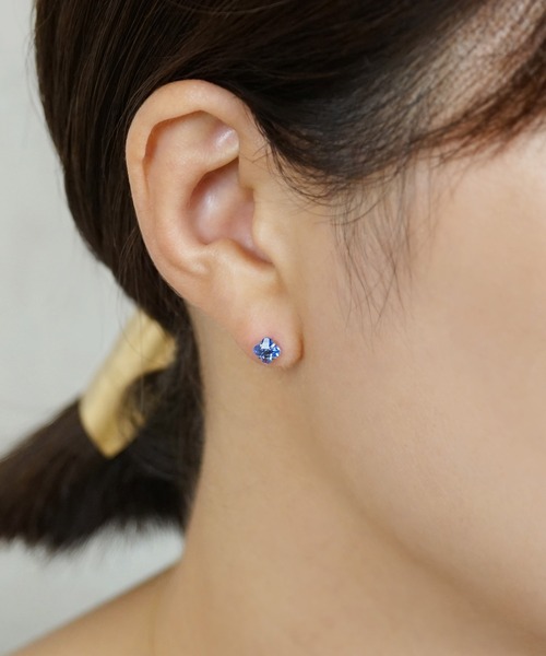 TAKE-UP ピアス 「 セカンドピアス」 Ptリリィカットブルー