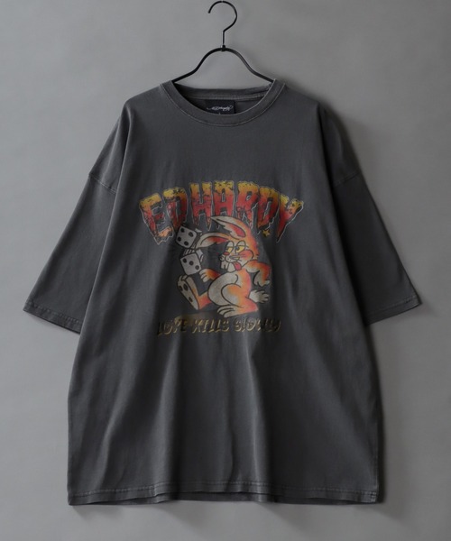 Ed Hardy（エド・ハーディー） tシャツ ピグメント加工 ヴィンテージ