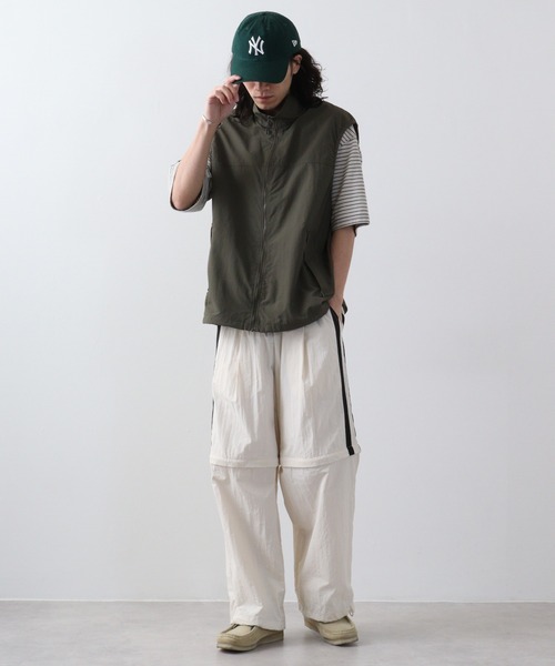 typeservice 2way カーゴパンツ ナイロンパンツ 新品 カーゴパンツ ナイロン2wayワイドカーゴパンツ サイドライン