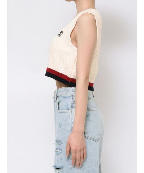 GYDA ニット セーター Square gyda Vネックラインニットトップス