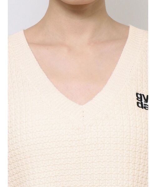 GYDA ニット セーター Square gyda Vネックラインニットトップス