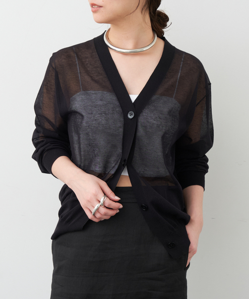 Deuxieme Classe VOILE Vネックカーディガン Deuxieme Classe VOILE Vネック カーディガン