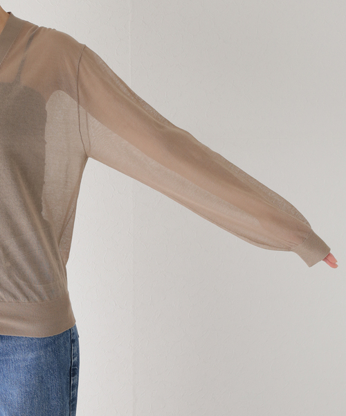 DEUXIEME CLASSE - 【新品未使用タグ付き】VOILE Vネックカーディガン セール】VOILE Vネック カーディガン（ニット/セーター