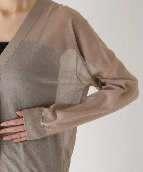 Deuxieme Classe VOILE Vネック カーディガン Deuxieme Classe（ドゥーズィエムクラス）の「VOILE Vネック