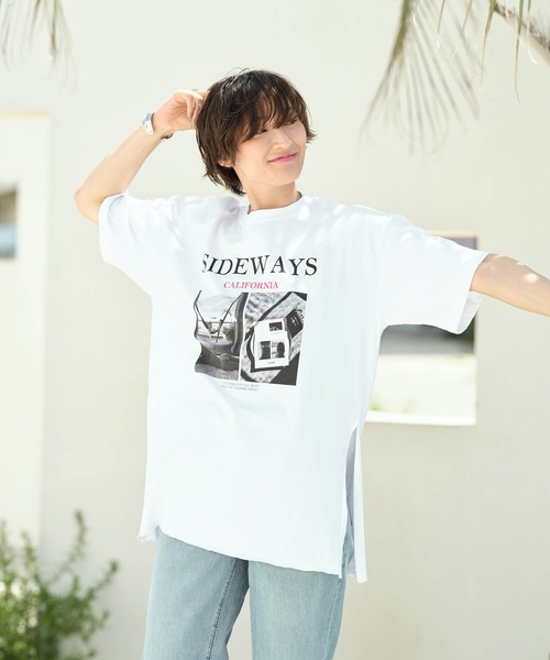 Mia tシャツ 半袖 SIDEWAYSフォトロゴTシャツ レディース : ZOZOTOWN
